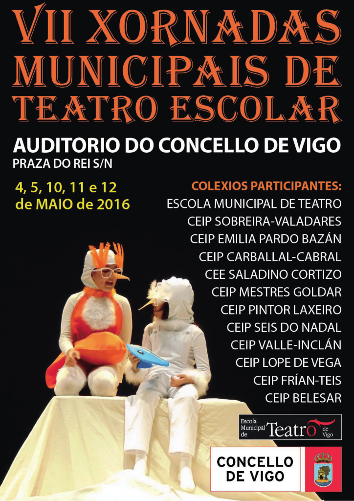 Cartel VII Xornadas Municipais de Teatro Escolar