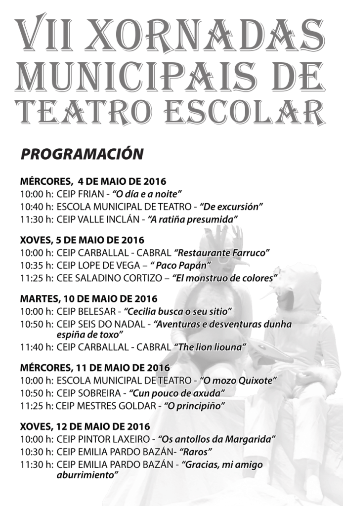 Programa de man VII Xornadas Municipais de Teatro Escolar-1