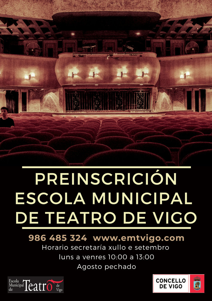 Preinscrición Escola Municipal de Teatro curso 2020-21